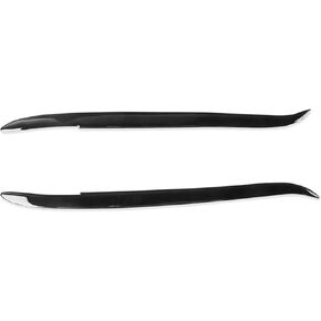 2pcs Car Headlight Eyelid Compatible For BMW 5 Series E39 1995-2003 Glossy Piano Black Headlight Eyelid Eyebrow Trim Auto Accessories in Saudi Arabia