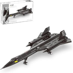 SR-71 Fighter Jet Building Set- Compatible with Lego Plane, Military Plane Fighter Jet for 8-14 Years Boys and Adults as Gifts in Saudi Arabia