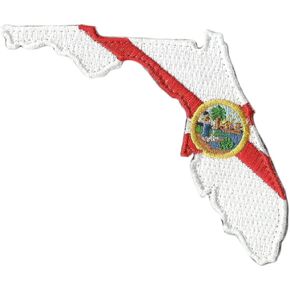 Die Cut Florida State Patch - 2" x 3" - Full Color in Saudi Arabia