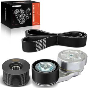 A-Premium Engine Serpentine Belt Drive Kit Compatible with Mack CXU 2008-2013 & Volvo VNL 2007-2014, VNM 2007-2014 - 10.8L in Saudi Arabia