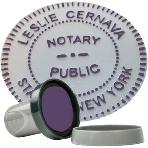 X Stamper Seal Impression Inker for Notary Public and Corporate Seals (Purple Ink) in Saudi Arabia