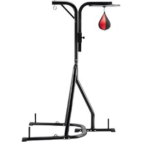VEVOR 2 in 1 Punching Bag Stand, Steel Heavy Duty Workout Equipment, Adjustable Height Boxing Punching Bag Stand with Pull Up Bar, Freestanding Sandbag Rack, Holds Up to 400 lbs, for Home Gym Fitness in Saudi Arabia