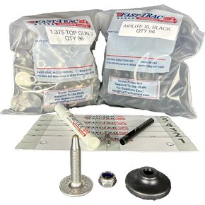Fast-Trac 1.375" Top Gun II Snowmobile Studs Kit Qty 96, Rust-Free & Lightweight, Includes Install Tools & Template, for Arctic Cat, Polaris, Yamaha 1.25/1.35 2-Ply Tracks in Saudi Arabia
