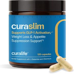 CuraSlim Naturally Formulated Appetite Control - 4 Capsules a Day, 1 Month Supply - Supports Balanced Dietary Routine in Saudi Arabia