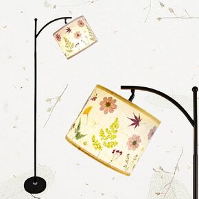 61“Dried Flowers Floor Lamp with 9W 3 Color Temperatures LED Bulb, Tall Standing Lamp with Adjustable Floral Lampshade for Living Room,Bedroom,Office in Saudi Arabia