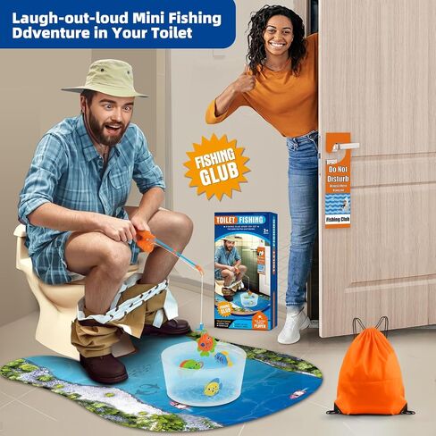 Toilet Golf Game - Funny Gifts for Men, Golf Gifts for Men, Funny White Elephant Gifts for Adults, Bathroom Golf Gag Gifts for Adults, Cool Dad Gifts for Husband Birthday Gifts in Saudi Arabia