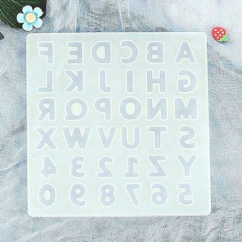 Silicone Alphabet Molds - Number and Letter Resin Casting Molds for Jewelry Making and Craft Casting in Saudi Arabia