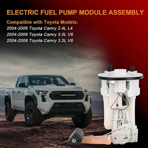 مجموعة وحدة مضخة الوقود الكهربائية - منفذ مزدوج مع مستشعر الضغط - متوافق مع Toyota Camry 2004 2005 2006 (2.4L L4 & 3.0/3.3L V6) - يستبدل SP9160M، 90159-A0022، 77024-06040 in Kuwait