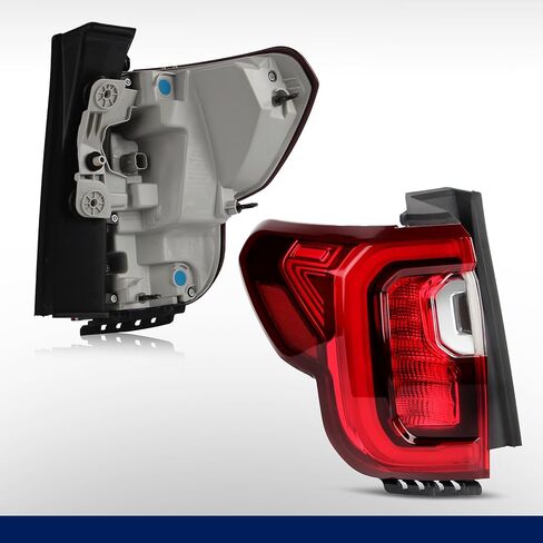 مجموعة المصابيح الخلفية متوافقة مع GMC Acadia SL SLE SLT Denali 2020 2021 2022 2023 المصابيح الخلفية LED (الجانب الخارجي الأحمر للسائق الأيسر) استبدل GM2800316 84817347 in Saudi Arabia