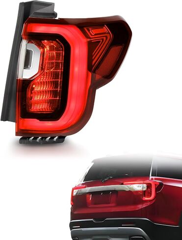 مجموعة المصابيح الخلفية متوافقة مع GMC Acadia SL SLE SLT Denali 2020 2021 2022 2023 المصابيح الخلفية LED (الجانب الخارجي الأحمر للسائق الأيسر) استبدل GM2800316 84817347 in Saudi Arabia
