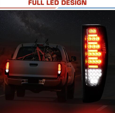 مصابيح فرامل LED أنبوبية تناسب 2004-2012 Chevy Colorado/GMC Canyon - جانب السائق والراكب، مجموعة من عدستين مدخنتين، تناسب نماذج المصنع المتوهجة فقط in Saudi Arabia