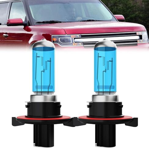 Headlight Bulbs Compatible With Ford Flex 2009-2019, 9008 High Low Beam + H11 Fog Lights Halogen Light Bulb Combo, Super Bright 6000K White, Plug and Play, Pack of 4 in Saudi Arabia