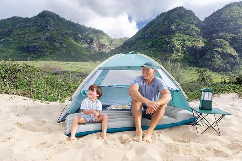 Intex 64097EP TruAire Luxury Camping Mat: Inflatable Sleeping Pad – Durable Outdoor Use – Puncture-Resistant – includes QuickFill Air Pump – 300lb Weight Capacity in Saudi Arabia