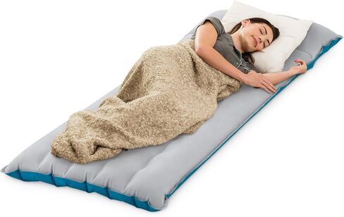 Intex 64097EP TruAire Luxury Camping Mat: Inflatable Sleeping Pad – Durable Outdoor Use – Puncture-Resistant – includes QuickFill Air Pump – 300lb Weight Capacity in Saudi Arabia
