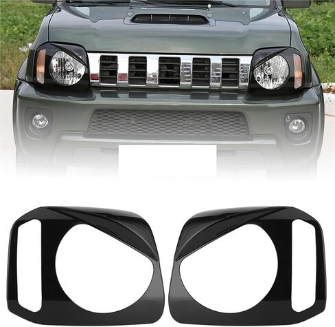 Car Front Headlight Cover Headlamp Trim Decor Compatible Forr Jimny 2007‑ 2017 Car Head Lamp Trim Head Light Cover Trim in Saudi Arabia