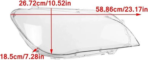 Left/Right Headlamp Cover Compatible For BMW 7 Series F01 F02 730 735 740 750 760 2009-2015 Headlight Shell Headlamp Lampshade Cover Lens(Only Left) in Kuwait