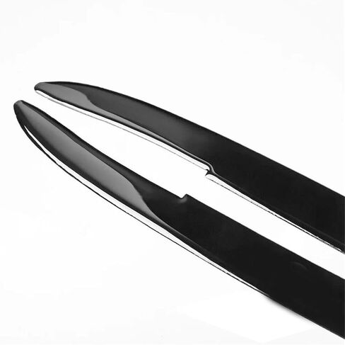 2pcs Car Headlight Eyelid Compatible For BMW 5 Series E39 1995-2003 Glossy Piano Black Headlight Eyelid Eyebrow Trim Auto Accessories in Saudi Arabia