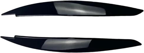 2pcs Car Headlight Eye Lid Covers Black Trim ABS Carbon Fiber Eye-catching Compatible For BMW 1 Series E87 E88 E81 E82 Eyelids Brows in Saudi Arabia