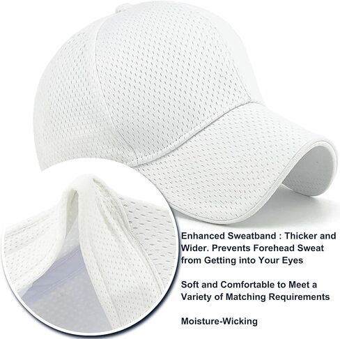 قبعة بيسبول للرجال من Masktide شبكية بالكامل للصيف قابلة للتنفس، سريعة الجفاف للنساء، ماصة للرطوبة، رياضية خارجية، قبعة مناسبة للجفاف in Kuwait