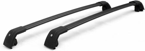 2 قطعة العارضة يناسب لشركة هيونداي 2022-2026 أيونيك 5 الصليب بار حامل سقفي السكك الحديدية الناقل الأسود حامل سقفي القضبان in Kuwait