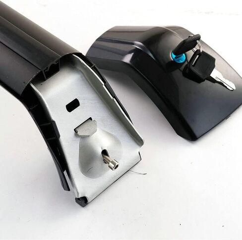 2 قطعة العارضة يناسب لشركة هيونداي 2022-2026 أيونيك 5 الصليب بار حامل سقفي السكك الحديدية الناقل الأسود حامل سقفي القضبان in Kuwait