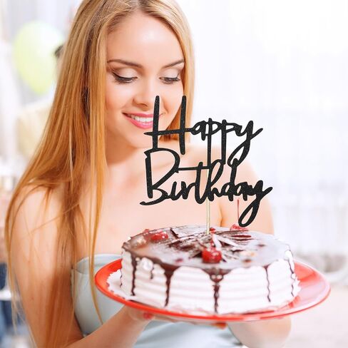 أغطية كعكة عيد ميلاد سعيد، أغطية كعكة لامعة سوداء يمكنك اختيارها لعيد الميلاد والاحتفال بالذكرى السنوية لمستلزمات تزيين الكيك in Saudi Arabia
