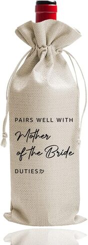 DOI-LANEE Mother of the Bride Wine Bag - Wedding Gift for Mom from Daughter, Personalized Gift Idea (DL050) in Saudi Arabia