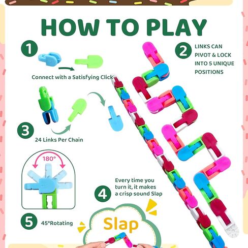 30pcs Party Favors,Wacky Tracks Fidget Toys Snap Click Toys, Bulk Toys for School Fidgets for Classroom Prize, Goodie Bag Stocking Stuffers, Birthday Christmas Students Gifts for Kids in Saudi Arabia
