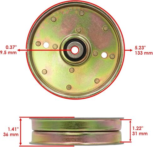 Powersports Replacement Parts for Deck Pulley For White Outdoor ZT-22 50" 756-3062 Mod-C33C-37862 in Saudi Arabia