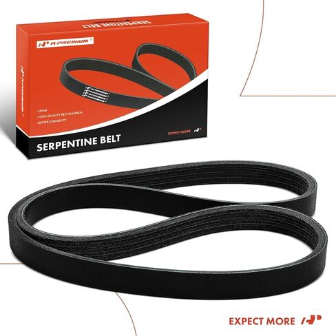 حزام قيادة أفعواني للمحرك A-Premium متوافق مع Toyota Tacoma 1999-2004، 4Runner 1999-2002 & Kia Sportage 2002 & Hyundai Accent 1996-1997، Excel 1986-1994، Scoupe - 1.5L 2.0L 2.4L 2.7L 3.4L in Saudi Arabia
