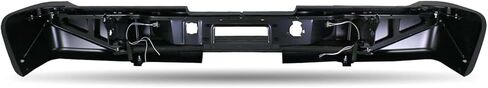 مجموعة المصد الخلفي متوافقة مع 2007-2010 Chevy Silverado 2500HD 3500HD، 07-10 GMC Sierra 2500HD 3500HD، كروم مصقول مع فتحات مستشعر in Saudi Arabia