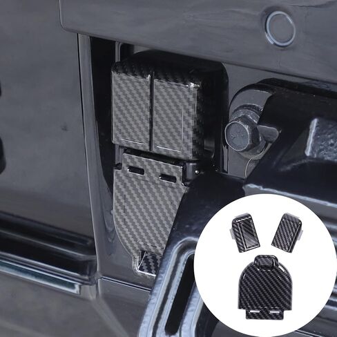 Car Trailer Hitch Cover Caps for Hummer EV Accessories Carbon Fiber Style Rear Bumper Trailer Hitch Cover Trim for 2022-2024 2025+ Hummer EV SUV Pickup Towing Hitch Power Port Bezel Tow Connector Trim in Saudi Arabia
