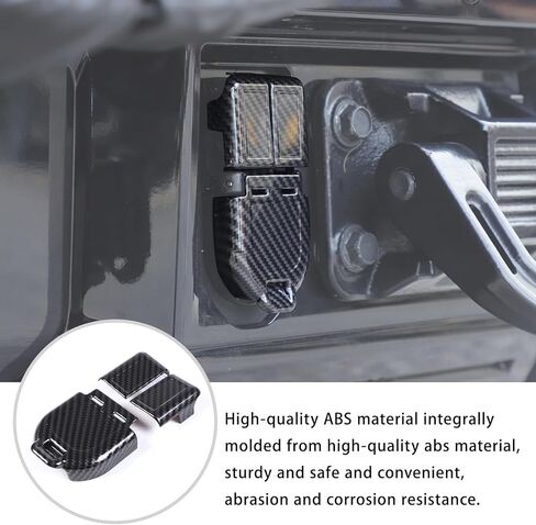 Car Trailer Hitch Cover Caps for Hummer EV Accessories Carbon Fiber Style Rear Bumper Trailer Hitch Cover Trim for 2022-2024 2025+ Hummer EV SUV Pickup Towing Hitch Power Port Bezel Tow Connector Trim in Saudi Arabia