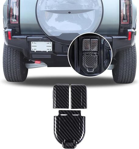 Car Trailer Hitch Cover Caps for Hummer EV Accessories Carbon Fiber Style Rear Bumper Trailer Hitch Cover Trim for 2022-2024 2025+ Hummer EV SUV Pickup Towing Hitch Power Port Bezel Tow Connector Trim in Saudi Arabia