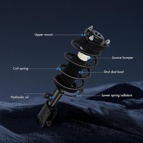 ASAPE 4PCS Front Rear Complete Struts Assembly w/Coil Spring Fit for Dodge Journey 2011 2012 2013 2014 2015 2016 2017 2018 2019 Replace OE 172509 172510, 172896 272896 in Saudi Arabia