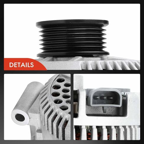 A-Premium Alternator Compatible with Ford Explorer 2004-2008, Explorer Sport Trac, Ranger & Mazda B4000 2006-2009 & Mercury Mountaineer, 4.0L, 12V 115Amp Clockwise 6-Groove Pulley in Saudi Arabia