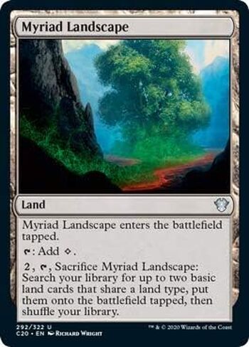 Magic: The Gathering - Myriad Landscape - Commander 2020 in Saudi Arabia