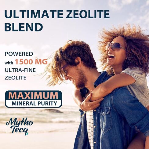2300 MG Zeolite Detox Capsules - Activated Charcoal & Bentonite Clay, Highly Absorbable Full Body Detox, Liver & Gut Detox Cleanse, Zeolite Clinoptilolite for Heavy Metal Detox （90 Capsules） in Saudi Arabia