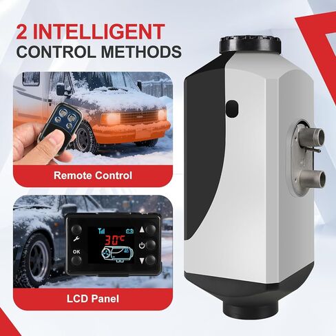 8KW Diesel Heater, 12V/24V Parking Heater with LCD Display, Automatic Start and Stop, for RV Garage Camper Fishing SUV Car Trailer Camper Van Boat (Split type) in Saudi Arabia