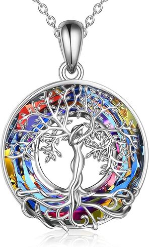 ONEFINITY Malachite Tree of Life Necklace Sterling Silver Malachite Tree of Life Pendant Jewelry for Women Girls Gifts in Saudi Arabia
