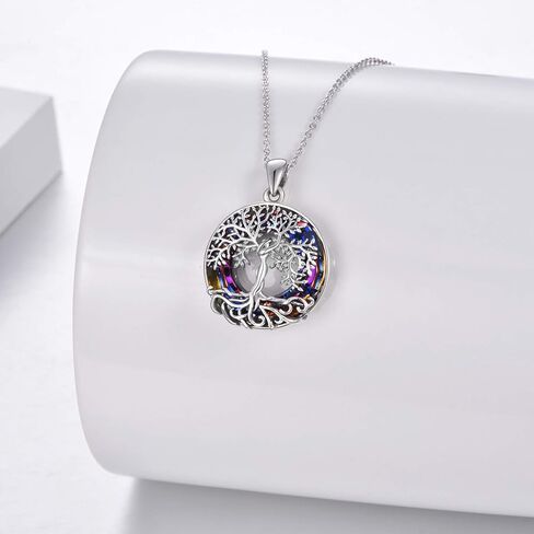 ONEFINITY Malachite Tree of Life Necklace Sterling Silver Malachite Tree of Life Pendant Jewelry for Women Girls Gifts in Saudi Arabia