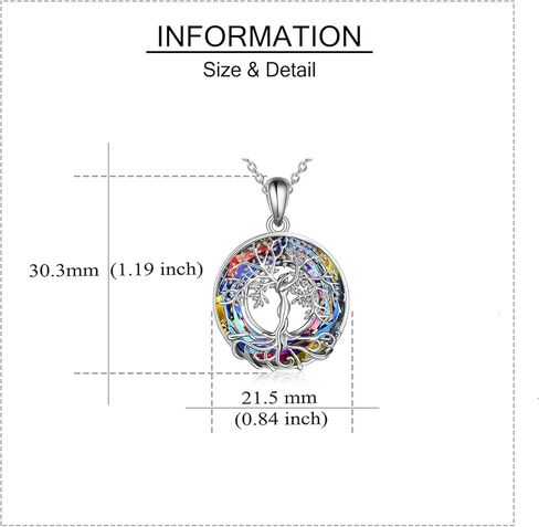 ONEFINITY Malachite Tree of Life Necklace Sterling Silver Malachite Tree of Life Pendant Jewelry for Women Girls Gifts in Saudi Arabia