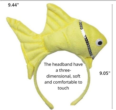 TIKSON Fish Goldfish Marine Life Sea Animal Costume Headband Accessories for Halloween Dress Up in Kuwait