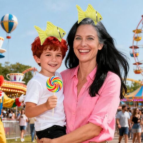 TIKSON Fish Goldfish Marine Life Sea Animal Costume Headband Accessories for Halloween Dress Up in Kuwait