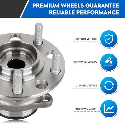 512333 محمل العجلة الخلفية ومجموعة المحور لـ 2007-2017 Jeep Compass Patriot 4WD فقط/ 2007-2008 Dodge Caliber AWD فقط، 5 العروة مع مجموعات محاور ABS 2009 2010 2011 2012 2013 2014 2015 2016 in Kuwait
