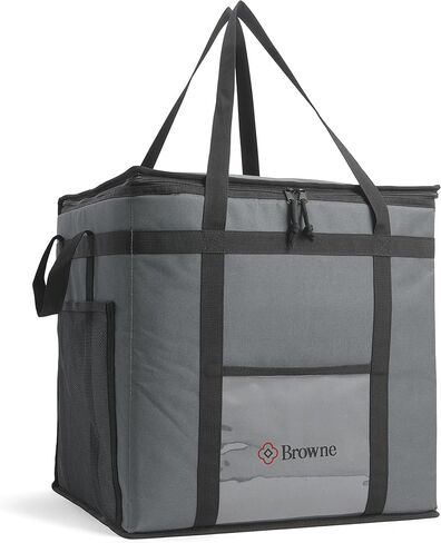 Browne Foodservice Insulated Delivery Bag 23" x 15" x 14", 600D Polyester, 2-Pack in Saudi Arabia