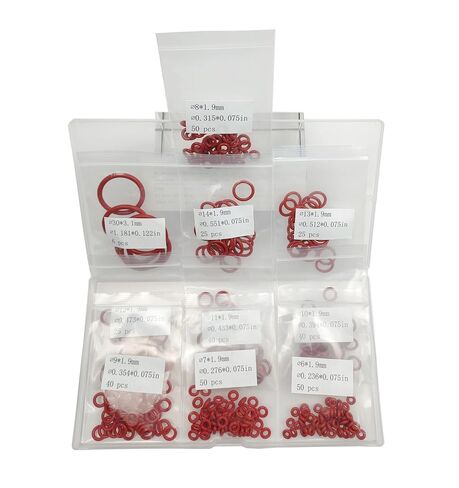 Silicone Sealing Gasket O-Ring - Resist Oil and Heat Round O-Rings Rubber Assortment Set for Auto,Plumbing and Faucet, 10 Different Sizes Total 351 Pcs in Saudi Arabia