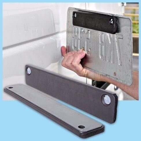 Premium Rubber Coated Bar Magnet - Demo License Plate Holder (1 Bar & Hardware) in Saudi Arabia