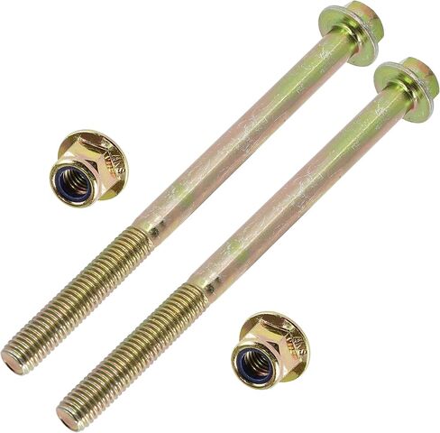 Caltric Rear Bearing Carrier Lower Bolt & Nut Compatible with Polaris 7518467 7547313 / Qty 2 in Saudi Arabia