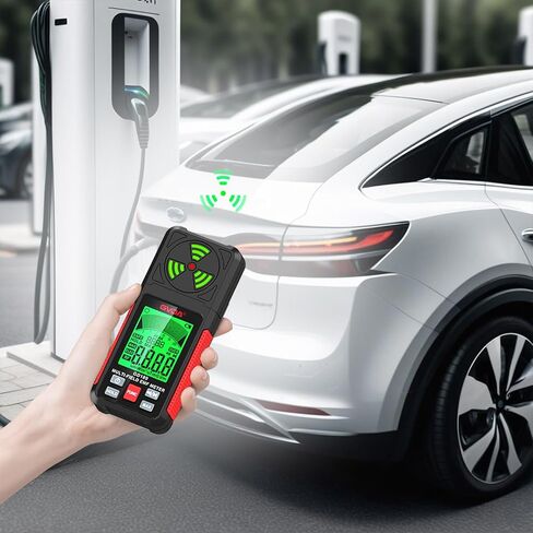 مقياس EMF، كاشف إشعاع المجال الكهرومغناطيسي الرقمي، كاشف EMF LCD محمول باليد، مثالي للتفتيش المنزلي، واستخدام المكتب، واختبار الهواء الطلق in Kuwait